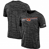 Cincinnati Bengals Nike Sideline Velocity Performance T-Shirt Heathered Black,baseball caps,new era cap wholesale,wholesale hats